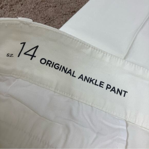 LOFT Outlet | Cream Original Ankle Pants Business Casual NWT Womens 14 - Picture 6 of 10